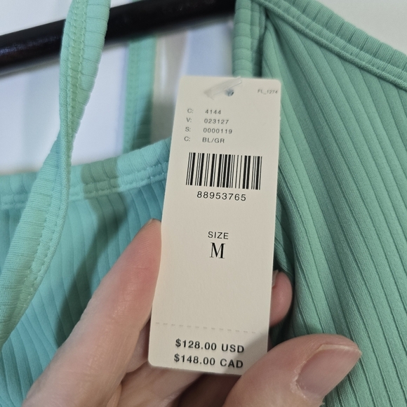 NWT Anthropologie Beach Riot Liberty Mini Dress Medium Jade Skylight Gre… - Picture 10 of 10